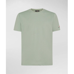 PEUTEREY T-SHIRT STRETCH IN COTONE E SETA ZOLE BEIGE