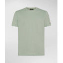 PEUTEREY T-SHIRT STRETCH IN COTONE E SETA ZOLE BEIGE