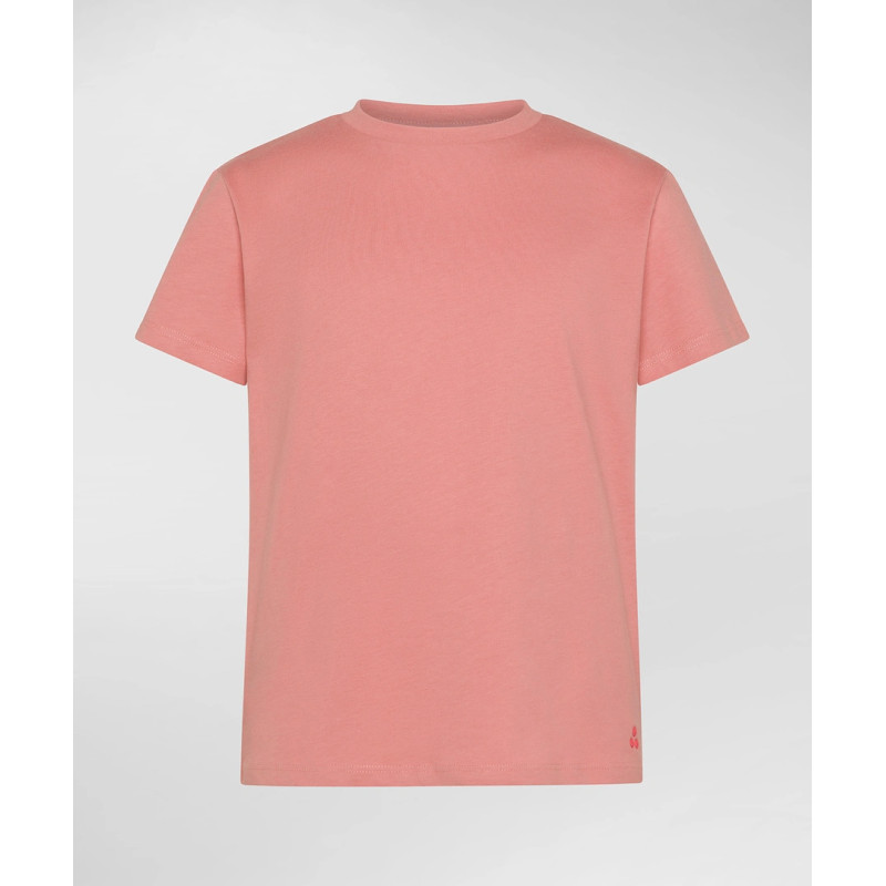 PEUTEREY T-SHIRT STRETCH IN COTONE E SETA ZOLE BEIGE