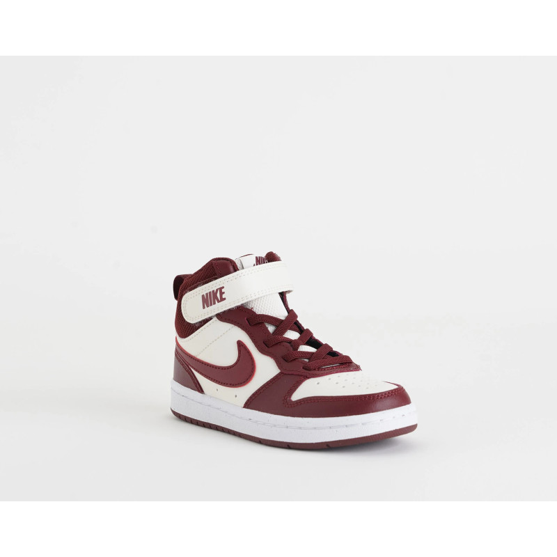 NIKE Court Borough Mid 2 CD7783 Perla/Bordeaux Unisex Bambino