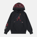FELPA RAGAZZI JORDAN 95F382 CON CAPPUCCIO FELPATA NERO/RED