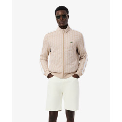 Lacoste Tuta in jacquard con monogramma Paris SH1368 -XH1440 Nero