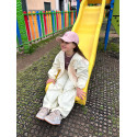 Nike Giacca K-Way Bambina 45D693 Panna/Rosa
