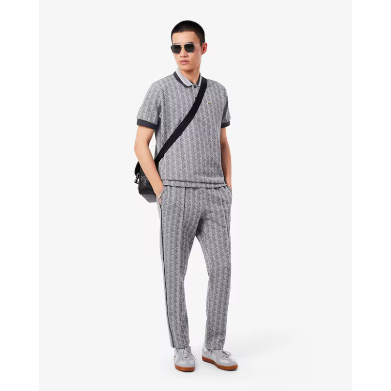 Lacoste Tuta in jacquard con monogramma Paris SH1368 -XH1440 Nero
