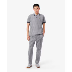 Lacoste Tuta in jacquard con monogramma Paris SH1368 -XH1440 Nero