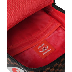 SPRAYGROUND SHARKS IN PARIS WTF BUBBLE BROWN CHECK BACKPACK