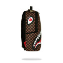 SPRAYGROUND SHARKS IN PARIS WTF BUBBLE BROWN CHECK BACKPACK