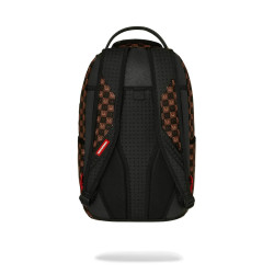 SPRAYGROUND SHARKS IN PARIS WTF BUBBLE BROWN CHECK BACKPACK