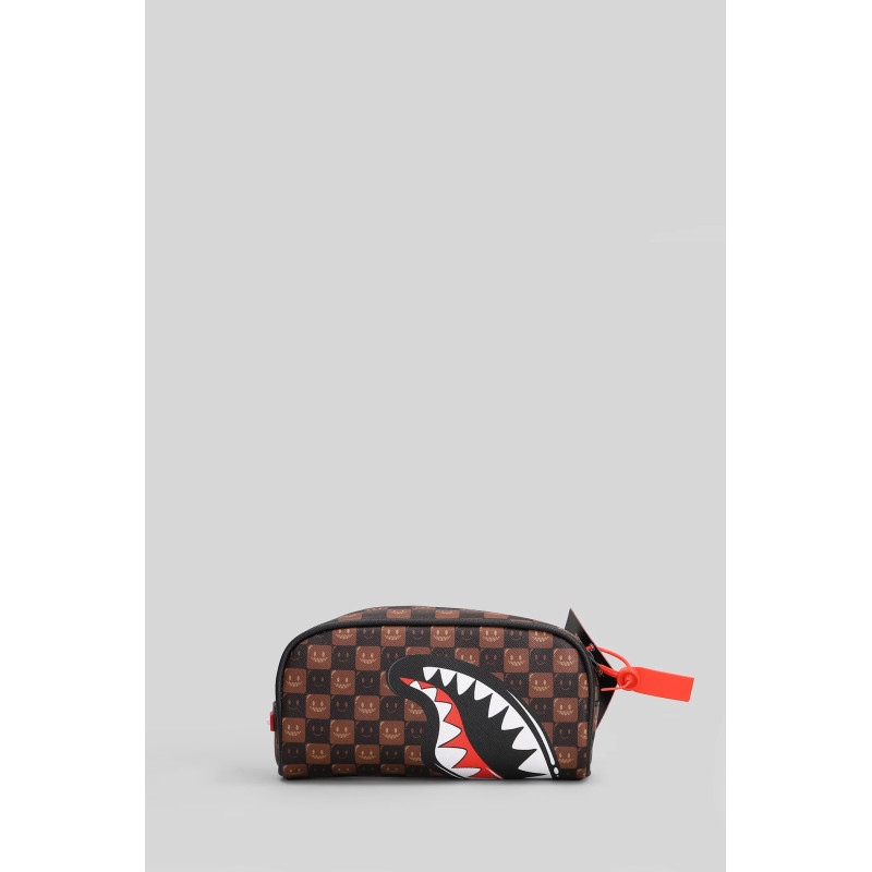SPRAYGROUND SHARKS IN PARIS WTF BUBBLE  ASTUCCIO BROWN CHECK