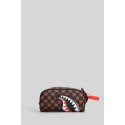 SPRAYGROUND SHARKS IN PARIS WTF BUBBLE  ASTUCCIO BROWN CHECK