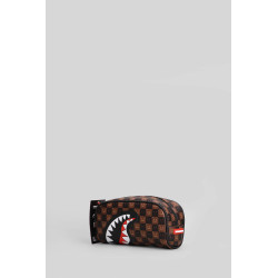 SPRAYGROUND SHARKS IN PARIS WTF BUBBLE  ASTUCCIO BROWN CHECK