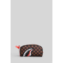 SPRAYGROUND SHARKS IN PARIS WTF BUBBLE  ASTUCCIO BROWN CHECK