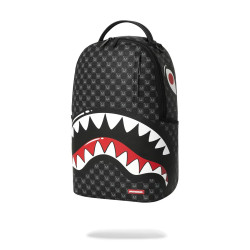 SPRAYGROUND SHARKS IN PARIS WTF BUBBLY BLACK CHECK BACKPACK