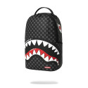 SPRAYGROUND SHARKS IN PARIS WTF BUBBLY BLACK CHECK BACKPACK