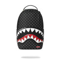 SPRAYGROUND SHARKS IN PARIS WTF BUBBLY BLACK CHECK BACKPACK