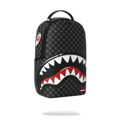 SPRAYGROUND SHARKS IN PARIS WTF BUBBLY BLACK CHECK BACKPACK