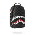 SPRAYGROUND SHARKS IN PARIS WTF BUBBLY BLACK CHECK BACKPACK