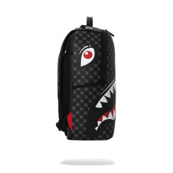 SPRAYGROUND SHARKS IN PARIS WTF BUBBLY BLACK CHECK BACKPACK