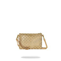 SPRAYGROUND 2 TONE GOLD TRINITY CROSSOVER CLUTCH B9481