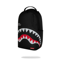 SPRAYGROUND SHARK CENTRAL BLACK EMBROIDERED SHARK BACKPACK B9629