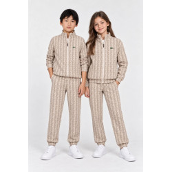 Lacoste Tuta Monogramma Junior Cream- Brown SJ2707