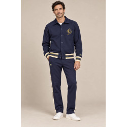 Lacoste Tuta con Stemma Made in France BH8614-XH8615 Blu-Avorio