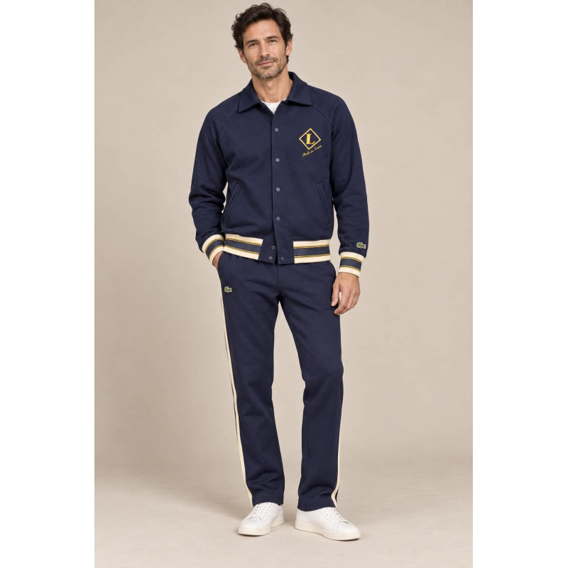 Lacoste Tuta con Stemma Made in France BH8614-XH8615 Blu-Avorio