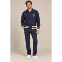 Lacoste Tuta con Stemma Made in France BH8614-XH8615 Blu-Avorio