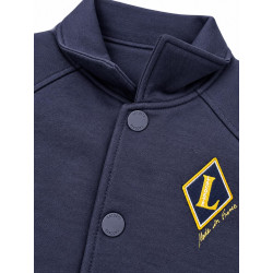 Lacoste Tuta con Stemma Made in France BH8614-XH8615 Blu-Avorio