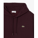 Lacoste Felpa con cappuccio in tessuto felpato SH8863 Bordeaux