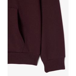 Lacoste Felpa con cappuccio in tessuto felpato SH8863 Bordeaux
