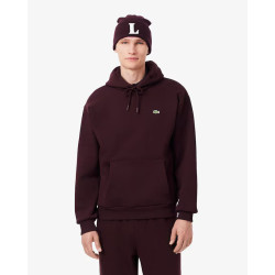 Lacoste Felpa con cappuccio in tessuto felpato SH8863 Bordeaux