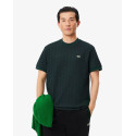 Lacoste T-shirt slim fit con monogramma jacquard TH1197 Verde