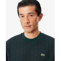 Lacoste T-shirt slim fit con monogramma jacquard TH1197 Verde