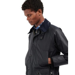 Barbour Giacca Uomo cerata Corta Bedale Blu