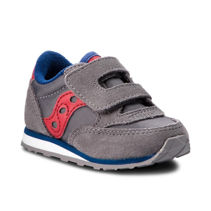 SAUCONY SNEAKERS STRAPPO BAMBINO 259641  GRIGIO ROSSO