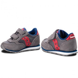 SAUCONY SNEAKERS STRAPPO BAMBINO 259641  GRIGIO ROSSO
