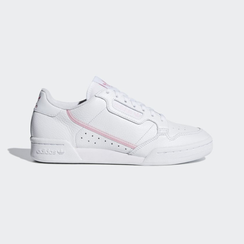 ADIDAS CONTINENTAL 80 SHOES LADY G27722 Bianco/rosa