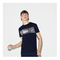 LACOSTE T-shirt  uomo BLU  Lacoste SPORT TH3496