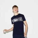 LACOSTE T-shirt  uomo BLU  Lacoste SPORT TH3496