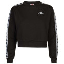 KAPPA DAMEY FELPA WOMAN  3116NYW - BLACK-SILVER