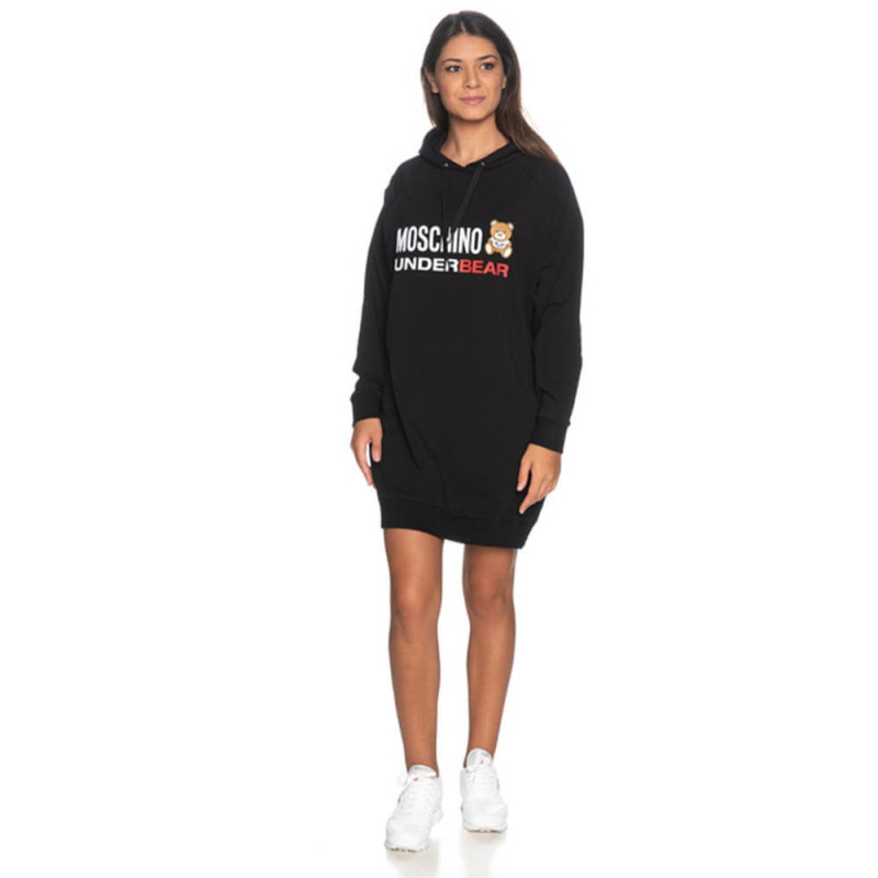 MOSCHINO MAXI FELPA A1724  NERO