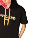MOSCHINO FELPA-ABITO  WOMAN A1702 BLACK/ROSA FLUO