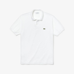 Polo Lacoste L.12.12  taglio classico in petit piqué Bianco
