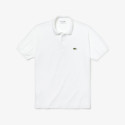 Polo Lacoste L.12.12  taglio classico in petit piqué Bianco