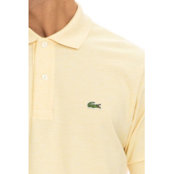 Lacoste Polo  in petit piqué chiné L1264 Giallo Amamelide