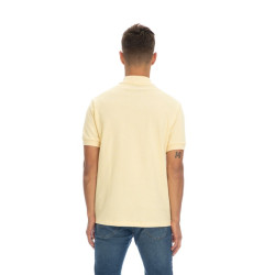 Lacoste Polo  in petit piqué chiné L1264 Giallo Amamelide