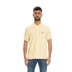 Lacoste Polo  in petit piqué chiné L1264 Giallo Amamelide