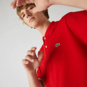 Lacoste Polo L.12.12 di taglio classico in petit piqué Rosso