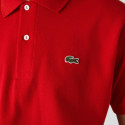 Lacoste Polo L.12.12 di taglio classico in petit piqué Rosso